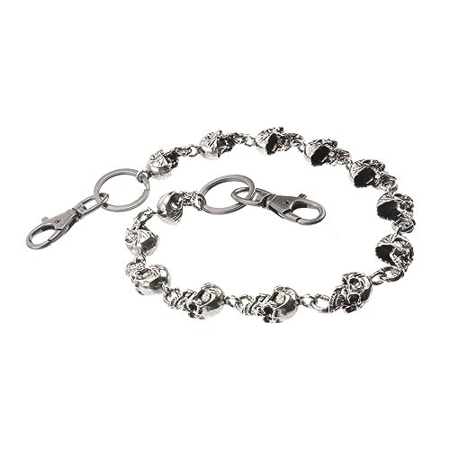 Hoement Kreative Hip Hop Hose Kette Retro Waist Chain Robuste Diebstahl Kette für Männer Vintage Style für Outfits von Hoement