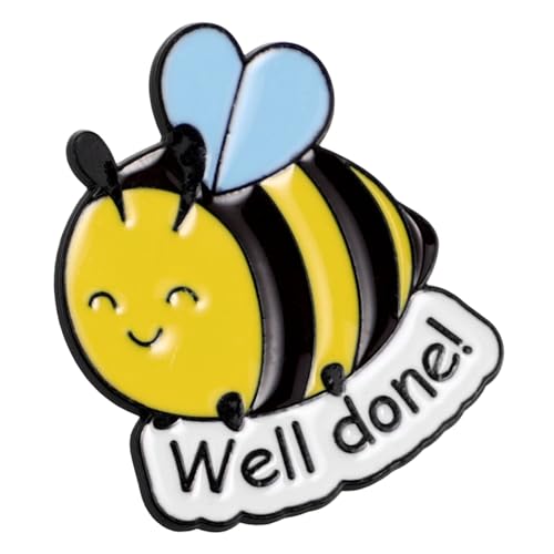 Hoement Metallic Biene Brosche Damen Cute Brooch Tier Anstecknadel für Kleidung Rucksack Taschen Modisches Bienenschmuck Accessoire für Frauen Alltag und Party von Hoement