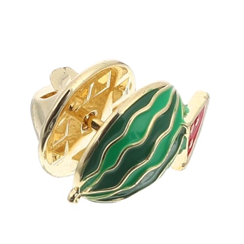 Hoement Minimalist Wassermelonen Anstecknadel Tropische Cartoon Brosche für Damen Kompakter Stilvoller Modeknopf Vielseitiges Accessoire für Kleidung Taschen Hüte bei Sommerpartys und von Hoement