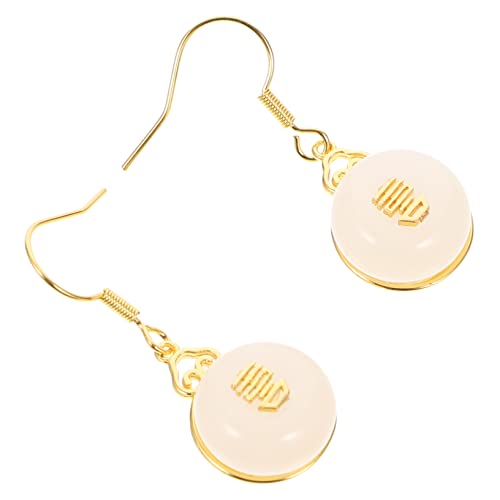 Hoement Vintage Jade Ohrhänger Damen Tropfenohrringe Hautfreundlich Leicht Elegant Schmuck für Mutter Freundin Braut Alltag von Hoement