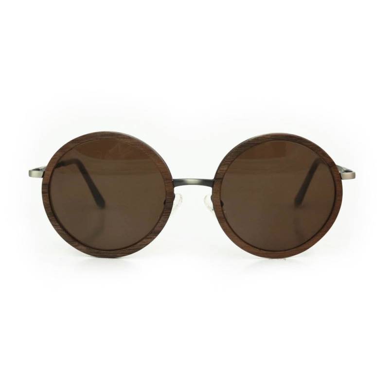 Halldorsdottir, Hölzernen Sonnenbrillen-Champagner-Silber von HoentjenCreatie