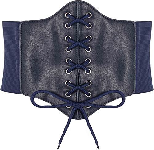 Hoerev Damen Mädchen Elastisch Breites Band Elastisch Gebunden Waspie Korsett Taille Gürtel Bustiers Korsetts,Marineblau,L Hoerev Damen Mädchen Elastisch Breites Band Elastisch Gebunden Waspie Korsett Taille Gürtel Bustiers Korsetts,Marineblau,L von Hoerev