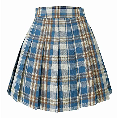 Hoerev Damen Mädchen Faltenrock Skirt Tennisrock Tennis Rock,32,XS von Hoerev