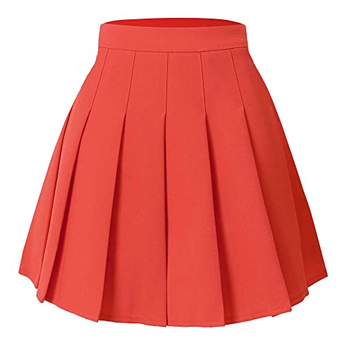 Hoerev Damen Mädchen Faltenrock Skirt Tennisrock Tennis Rock,32,XS von Hoerev