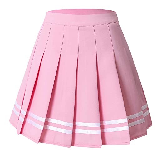 Hoerev Damen Mädchen Faltenrock Skirt Tennisrock Tennis Rock,32,XS von Hoerev