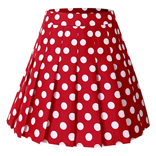 Hoerev Damen Mädchen Faltenrock Skirt Tennisrock Tennis Rock,34,S von Hoerev