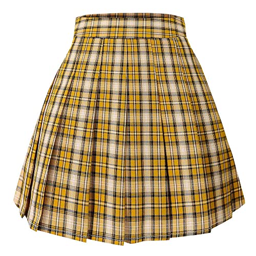 Hoerev Damen Mädchen Faltenrock Skirt Tennisrock Tennis Rock,34,S von Hoerev