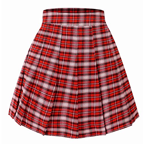 Hoerev Damen Mädchen Faltenrock Skirt Tennisrock Tennis Rock,36,M von Hoerev