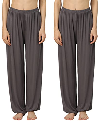 Hoerev Super Soft Modal Spandex Harem Yoga Pilates Schlauch,Dunkelgrau + Dunkelgrau 2 Paar,3XL Hoerev Super Soft Modal Spandex Harem Yoga Pilates Schlauch,Dunkelgrau + Dunkelgrau 2 Paar,3XL von Hoerev