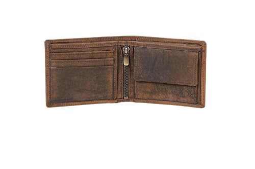 Hörner Anima Herren Geldbörse Braun I Echtleder Portemonnaie mit RFID I Stilvoller Geldbeutel für Männer I Kartenetui & Brieftasche aus Leder von Hörner