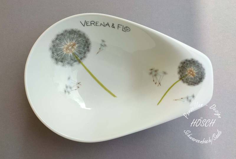 Schale Müsli Plätzchen 21 cm Lang Höhe 6, 0 Pusteblume Personalisiertes Geschenk Hochzeit Beste Freundin Porzellan Schale Müsli Plätzchen 21 cm Lang Höhe 6, 0 Pusteblume Personalisiertes Geschenk Hochzeit Beste Freundin Porzellan von HoeschPorzellan