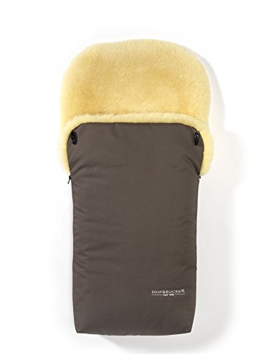 Hofbrucker Lammfell-Fußsack Putzi Kinderwagen, Buggy / Winterfußsack wind- & wasserabweisend / Warmer Fußsack Oberteil abnehmbar / echtes Lammfell / Made in Germany von Hofbrucker