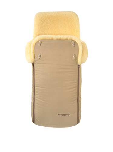 Kinderwagen- Lammfellfußsack „LUXUS“ Made in Germany-beige von Hofbrucker