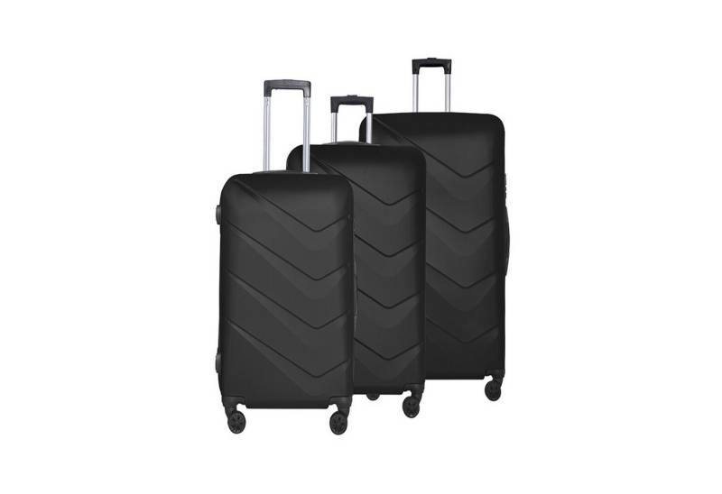 Hoffmanns Kofferset Hoffmanns 3-teiliges ABS Kofferset Wave Line von Hoffmanns