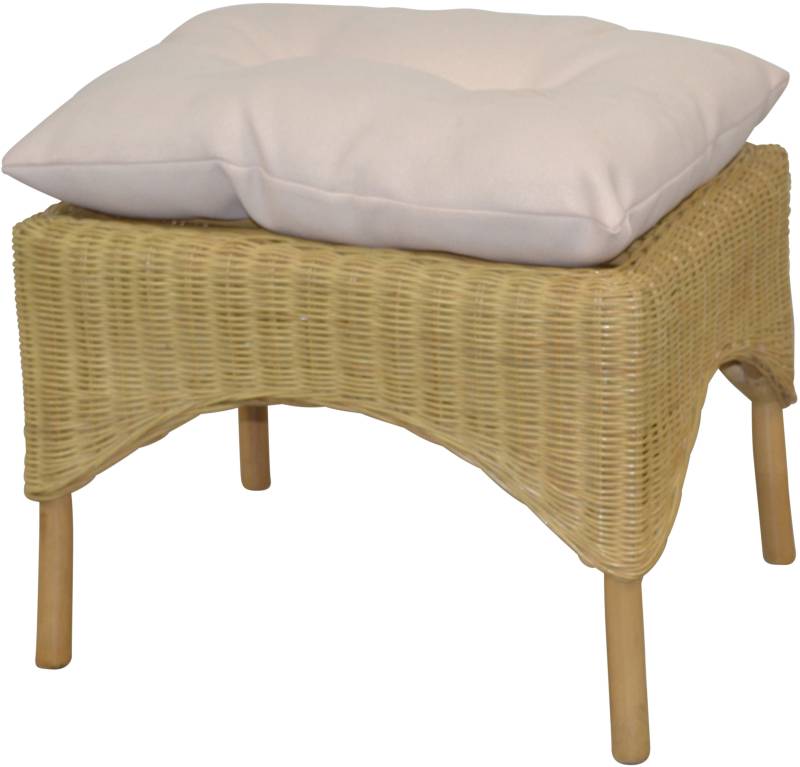 HOFMANN LIVING AND MORE Sitzhocker, (1 St., Inklusive Sitzkissen), Hocker mit Kissen von Hofmann Living And More