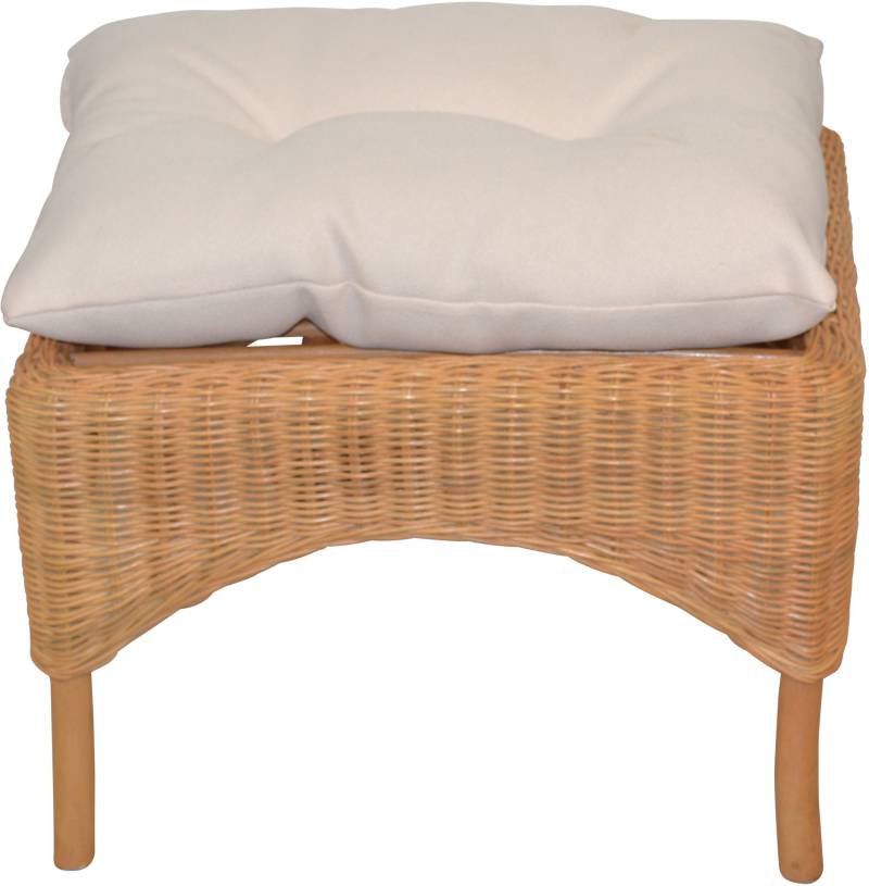 HOFMANN LIVING AND MORE Sitzhocker, (1 St., Inklusive Sitzkissen), Hocker mit Kissen von Hofmann Living And More