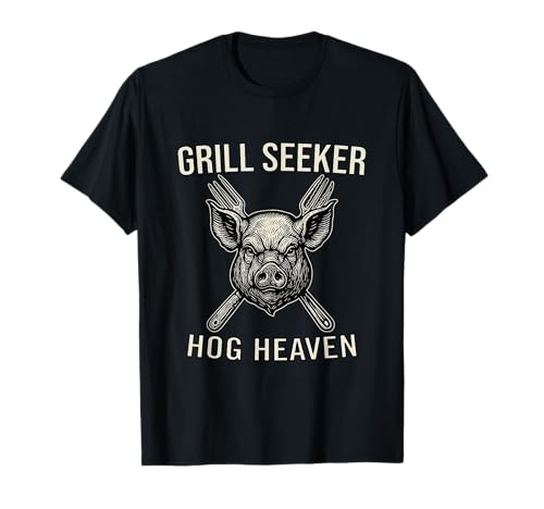 Grill Seeker Hog Heaven Lustiges BBQ Pig für Männer T-Shirt Grill Seeker Hog Heaven Lustiges BBQ Pig für Männer T-Shirt von Hog Heaven Threads