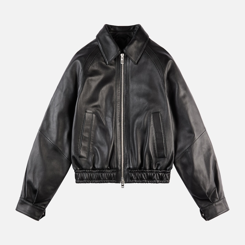 Hogan - Bomberjacke aus Nappaleder, SCHWARZ, S - Jacken von Hogan