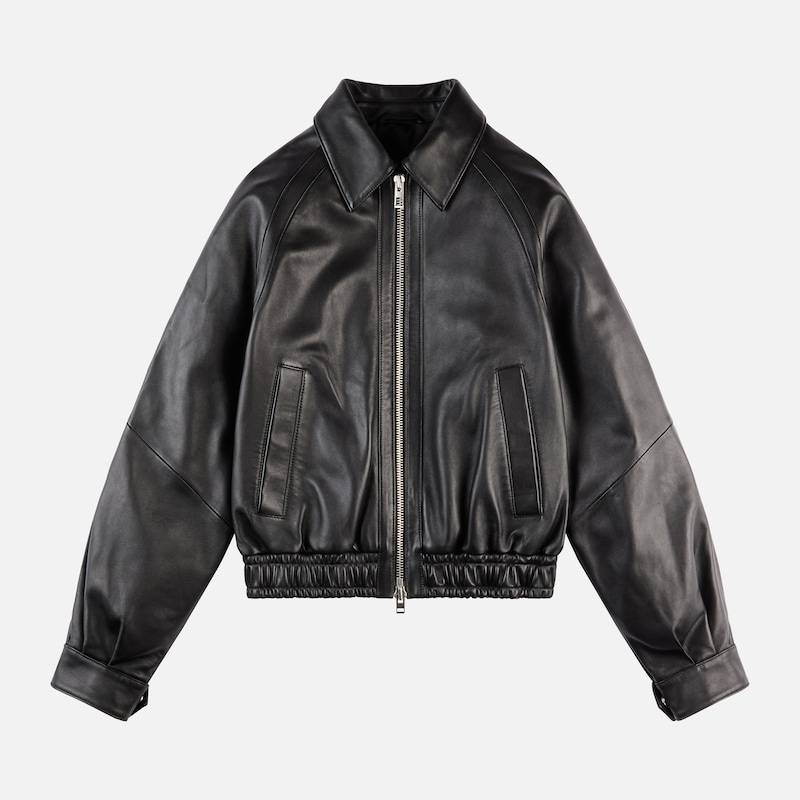 Hogan - Bomberjacke aus Nappaleder, SCHWARZ, WS - Jacken von Hogan