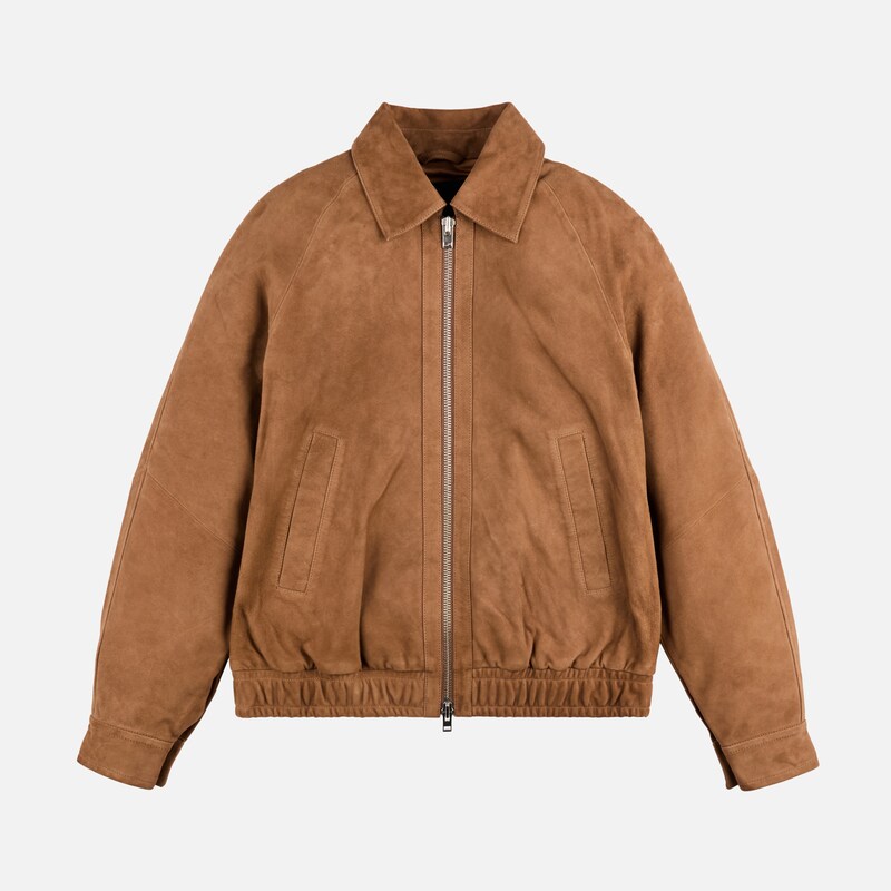 Hogan - Bomberjacke aus Veloursleder, BRAUN, XS - Jacken Hogan - Bomberjacke aus Veloursleder, BRAUN, XS - Jacken von Hogan
