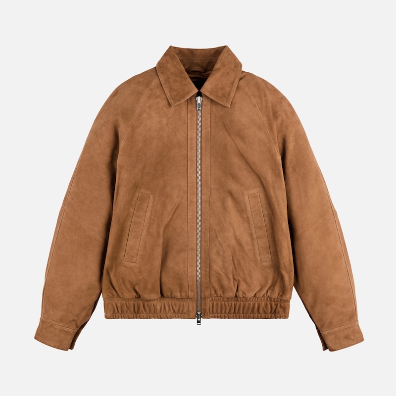 Hogan - Bomberjacke aus Veloursleder, BRAUN, XX - Jacken von Hogan