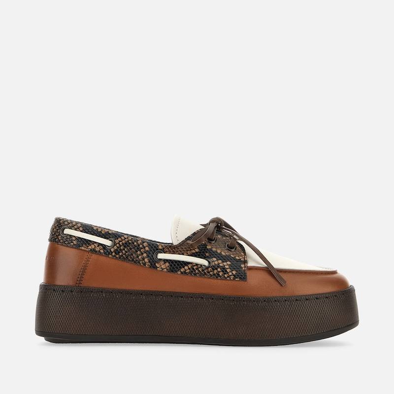 Hogan - Bootsschuhe Hogan H681, BRAUN, 37.5 - Schuhe von Hogan