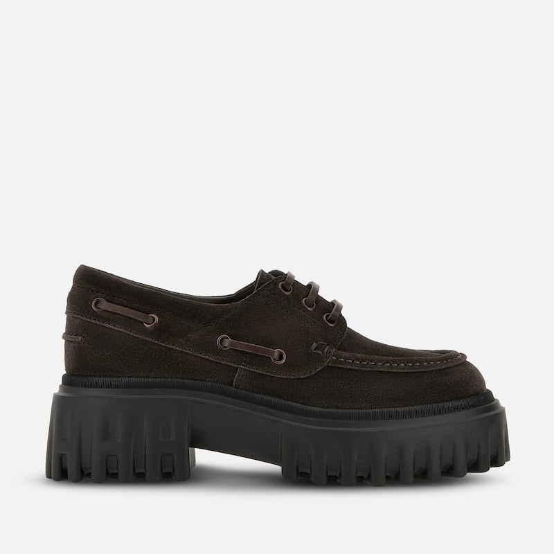 Hogan - Bootsschuhe Hogan H700, BRAUN, 35.5 - Schuhe von Hogan