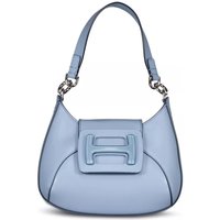 Hogan Crossbody Bags - Mini Hobo Bag aus Leder mit Logo 48104514027866 - Gr. unisize - in Blau - für Damen von Hogan