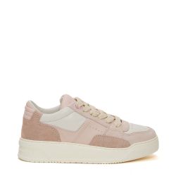 Hogan Damen Chamallow Rosa Ledersneaker von Hogan