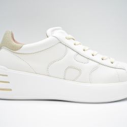 Hogan Damen Leder Schnürschuhe In Joghurt-farbe von Hogan