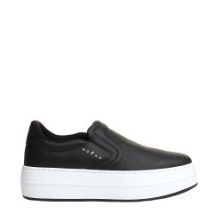Hogan Damen Schwarze Leder Slip-on Sneaker von Hogan