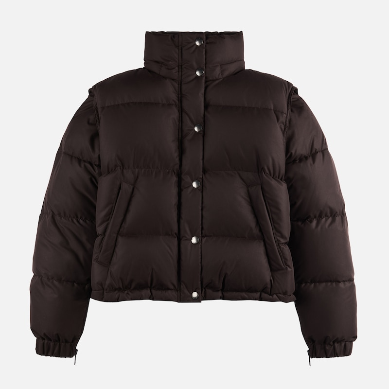 Hogan - Daunenjacke mit abnehmbaren Ärmeln, BRAUN, S - Jacken von Hogan