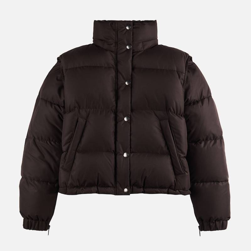 Hogan - Daunenjacke mit abnehmbaren Ärmeln, BRAUN, XS - Jacken Hogan - Daunenjacke mit abnehmbaren Ärmeln, BRAUN, XS - Jacken von Hogan