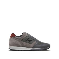 Hogan H321 Sneaker Aus Grauem Leder Und Technischem Stoff von Hogan