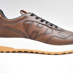 Hogan Herren Schnürschuhe Leder Braun von Hogan