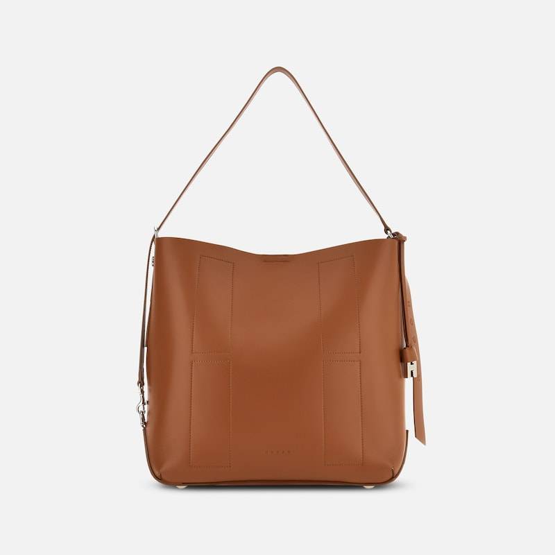 Hogan - Hobo-Tasche Hogan Hocket Medium, BRAUN,  - Taschen von Hogan