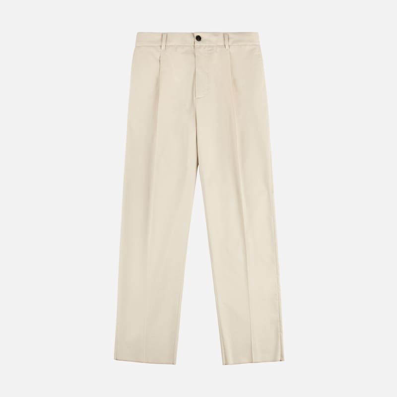 Hogan - Hose aus Bistretch-Satin, BEIGE, S - Kleidung von Hogan