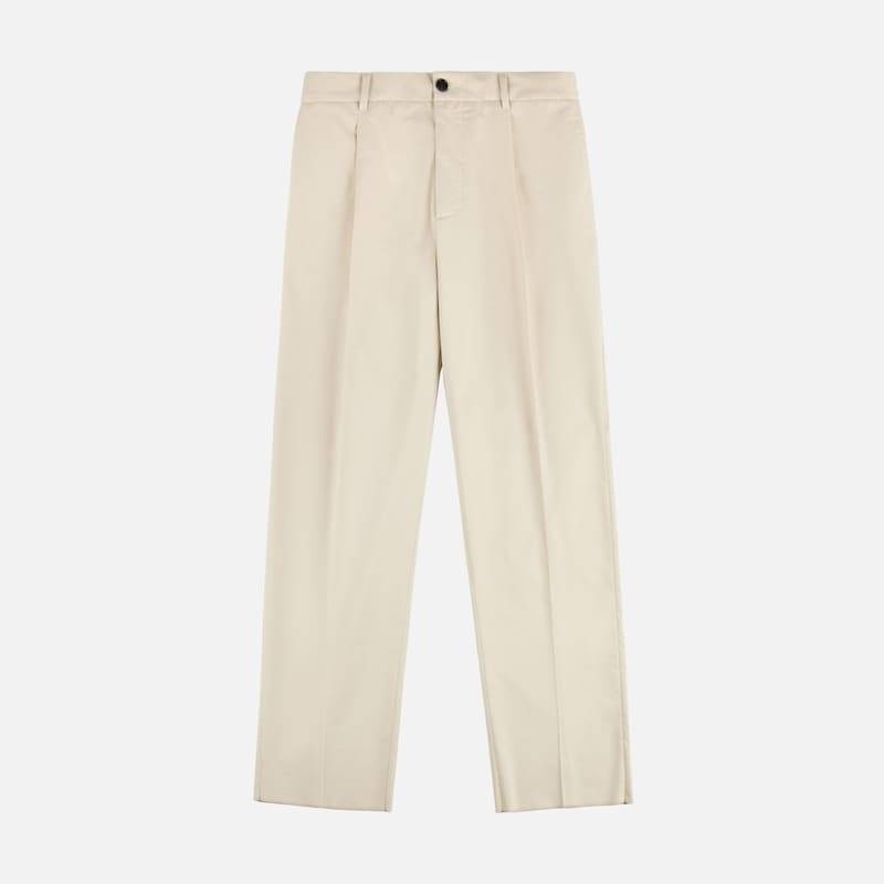 Hogan - Hose aus Bistretch-Satin, BEIGE, S - Kleidung von Hogan