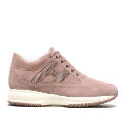 Hogan Interactive Damen Sneakers Aus Rosa Wildleder von Hogan