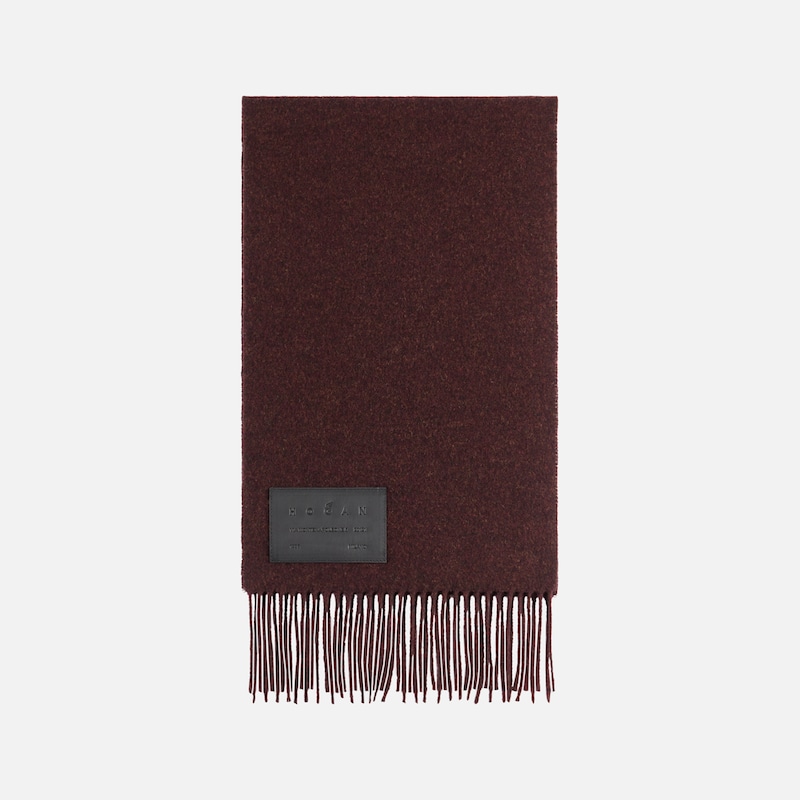 Hogan - Schal aus einer Kaschmirmischung, BORDEAUX,  - Strümpfe von Hogan