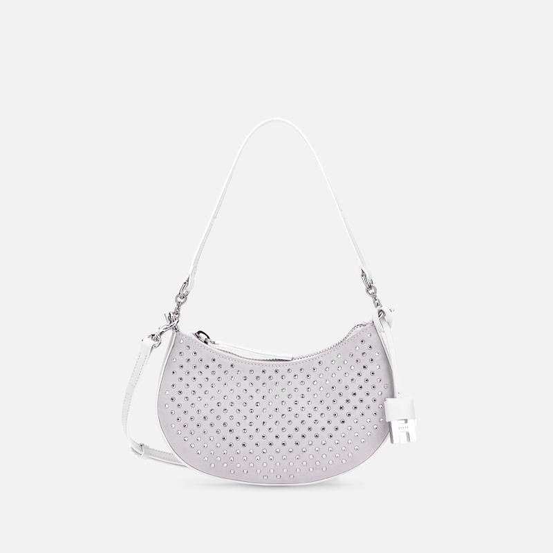 Hogan - Schultertasche  Hogan Hocket Mini, SILBER,WEISS,  - Taschen Hogan - Schultertasche  Hogan Hocket Mini, SILBER,WEISS,  - Taschen von Hogan