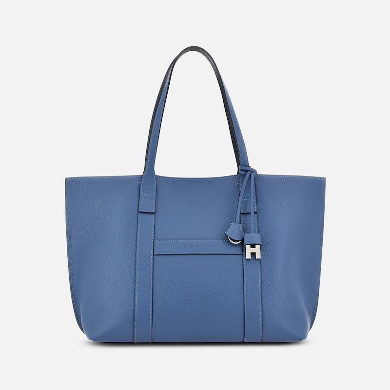 Hogan - Shopper Hogan Script Medium, HELLBLAU,  - Taschen von Hogan