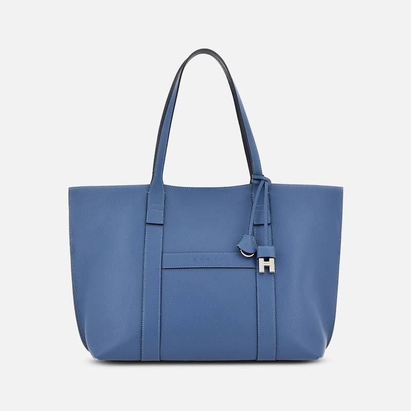 Hogan - Shopper Hogan Script Medium, HELLBLAU,  - Taschen von Hogan