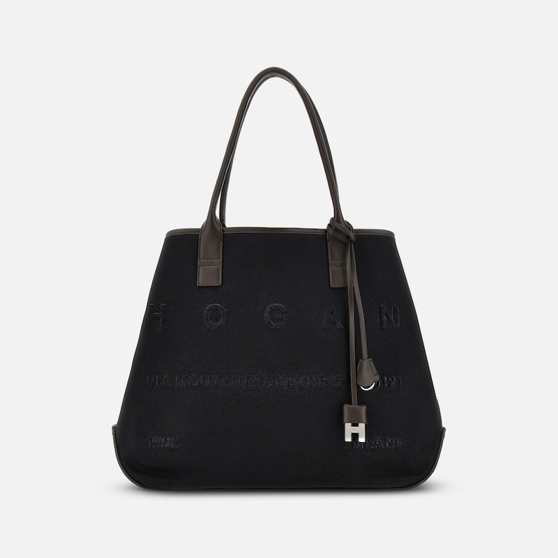 Hogan - Shopper Hogan Script Medium, SCHWARZ,  - Taschen von Hogan