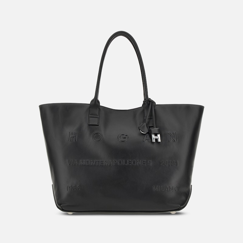 Hogan - Shopper Hogan Script Medium, SCHWARZ,  - Taschen von Hogan