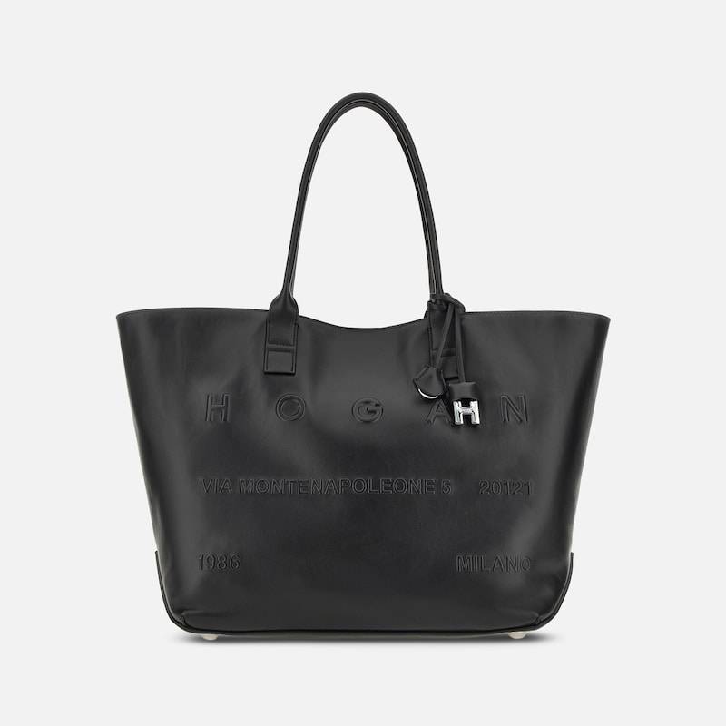Hogan - Shopper Hogan Script Medium, SCHWARZ,  - Taschen von Hogan