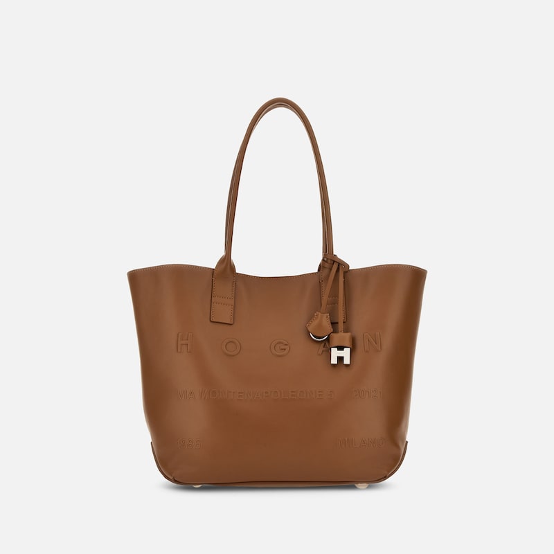 Hogan - Shopper Hogan Script Small, BRAUN,  - Taschen von Hogan