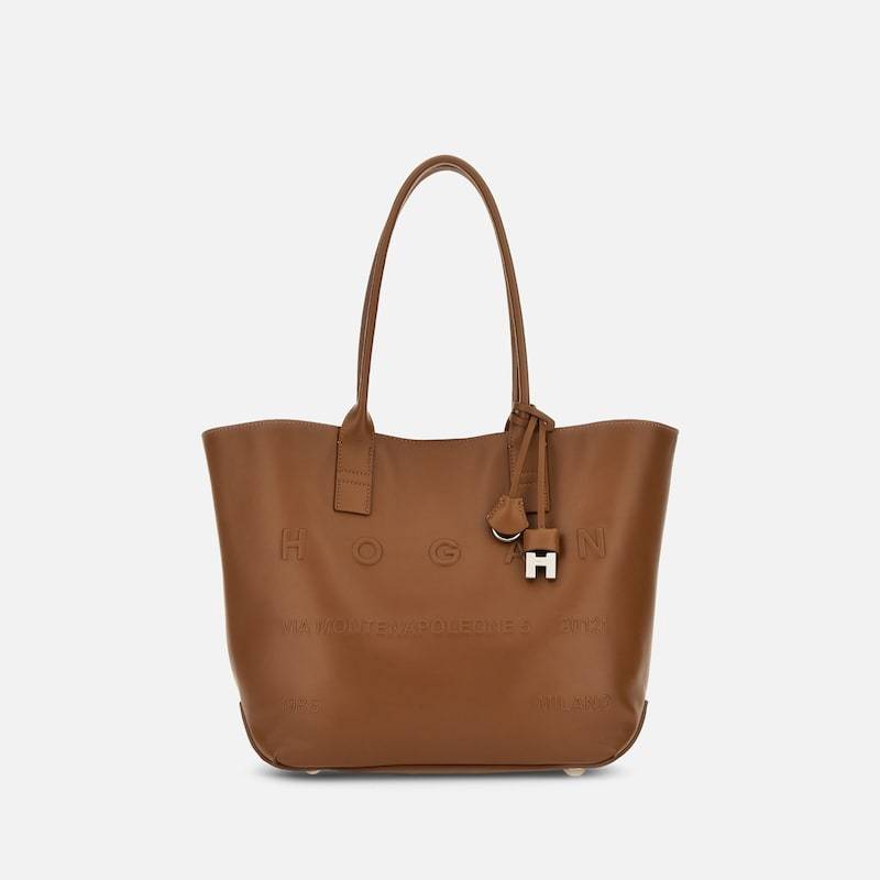 Hogan - Shopper Hogan Script Small, BRAUN,  - Taschen von Hogan