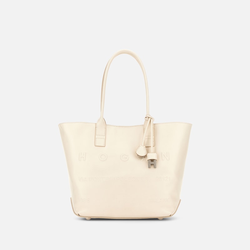 Hogan - Shopper Hogan Script Small, CREME,  - Taschen von Hogan