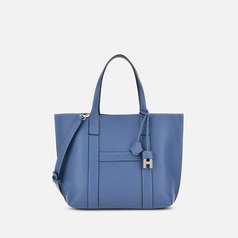 Hogan - Shopper Hogan Script Small, HELLBLAU,  - Taschen von Hogan